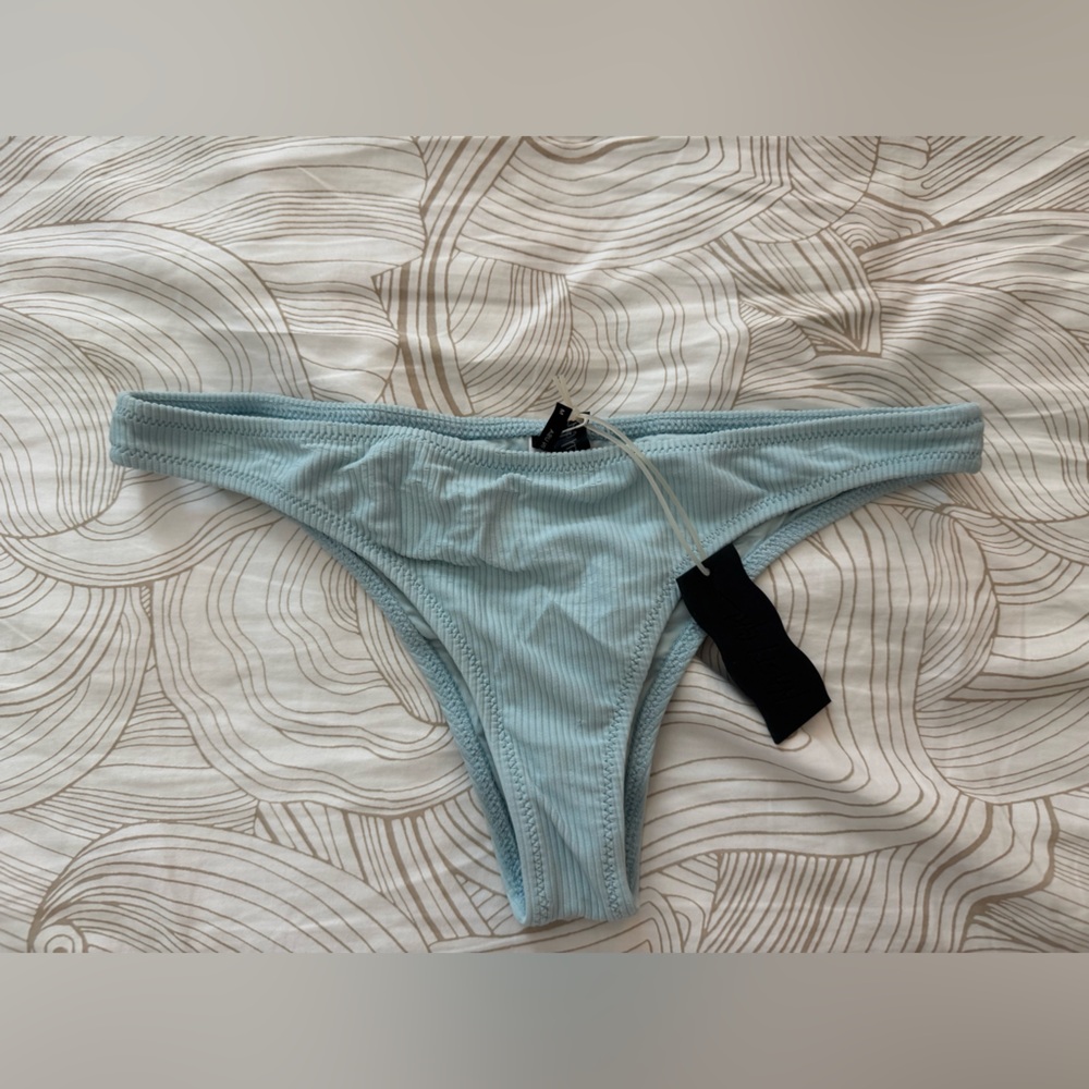 Nasty Gal 70s Style Light Blue Bikini Bottom
